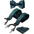 thumbnail image 1 of Paisley Floral Suspenders for Men Tuxedo Suspenders Mens Trouser Braces Y-Back with Strong Clips, 1 of 1