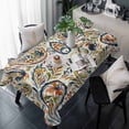 thumbnail image 1 of Paisley Flower Table Cloth Waterproof Tablecloths, Spring Watercolor Vintage Floral Leaf Plant Tablecloth Dining Table Cover for Kitchen Party Tabletop Outdoor, Rectangle Tablecloth 60x120 Inch, 1 of 9