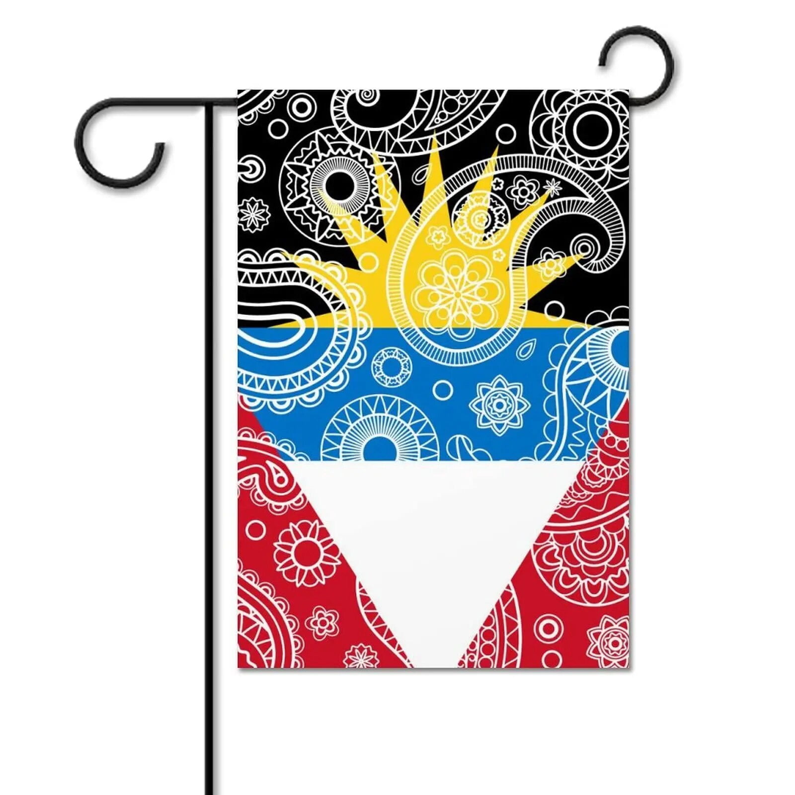 Paisley Garden Flag Vintage Ethnic Bohemian Floral Leaf Boho Yard Flags