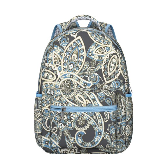 Paisley Gift Backpack - Stylish Waterproof Bookbag for School & Work, Spacious Laptop Backpack for College Students, Paisley Print for Women & Men