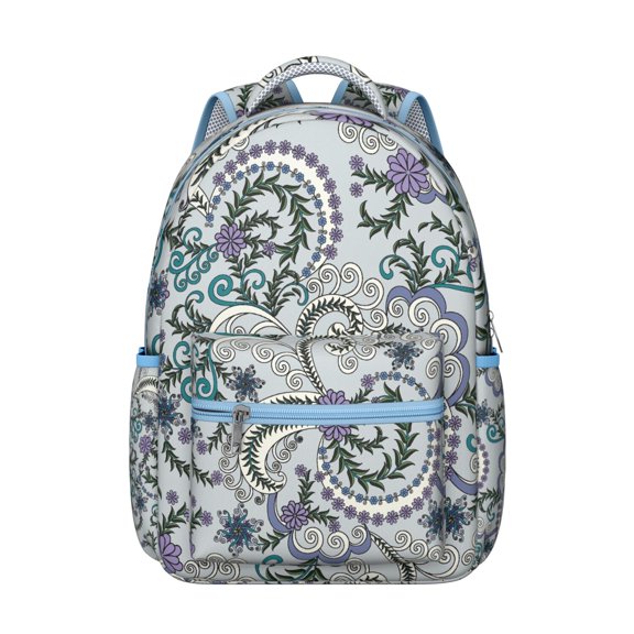 Paisley Gift Backpack - Stylish Waterproof Bookbag for Women & Men, College Laptop Backpack with Paisley Print, Durable School & Work Bag