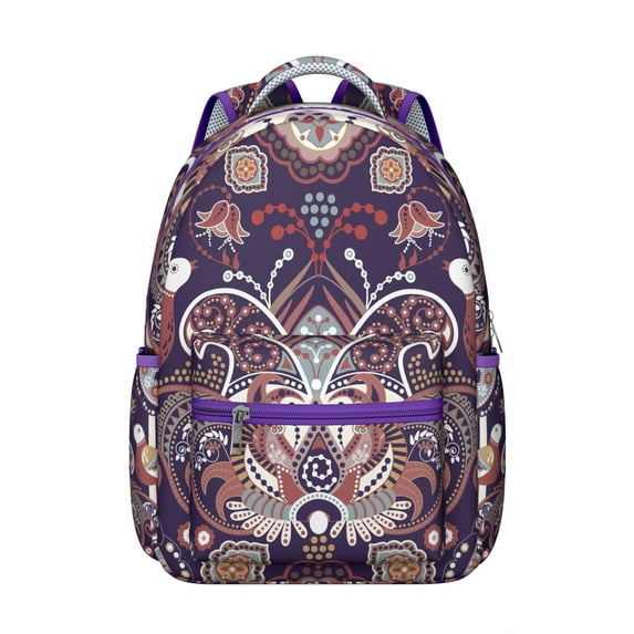 Paisley Gift Backpack for College - Waterproof Laptop Bookbag with Paisley Print, Stylish School Backpack for Teens & Adults, Durable Daily Bag