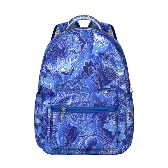 Paisley Gift Backpack for Work - Waterproof School Bookbag with Laptop Sleeve, Durable Paisley Print Design for College Students & Commuters