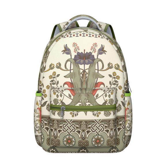 Paisley Gift School Backpack - Waterproof Bookbag with Laptop Compartment, Trendy Paisley Print for Women & Men, Durable for College & Work