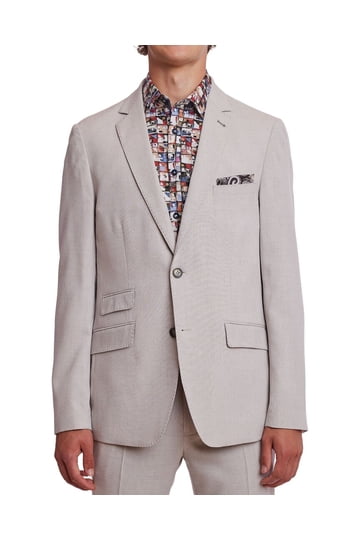 Giacca Slim Taglia 40 – Paisley And Gray Grigio Chiaro – Nuova Con Etichette