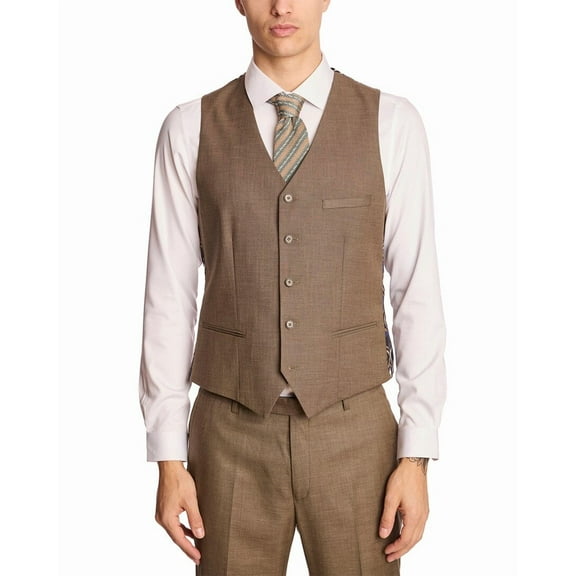 Paisley & Gray mens  Eaton Modern Fit Vest, m, Beige