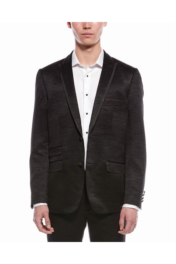 mens Grosvenor Slim Jacket, 38R, Black