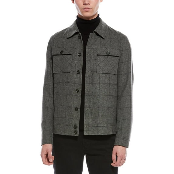 Paisley & Gray mens Hilo Wool-Blend Button Jacket, l, Green