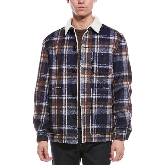 Paisley & Gray mens  Wool-Blend Barn Coat, m, Blue