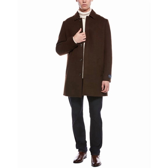 Paisley & Gray mens  Wool-Blend Topper Coat, s, Brown
