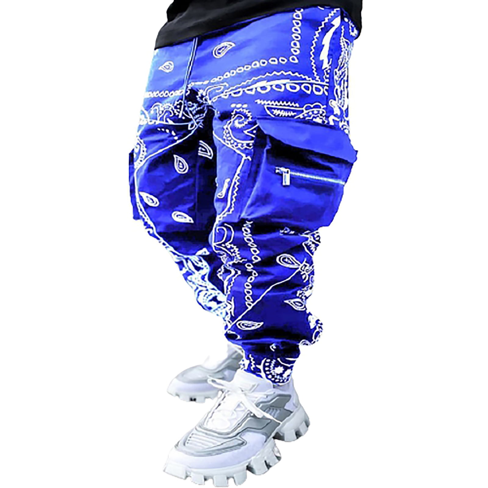 Hip hop store zipper joggers