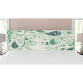 thumbnail image 1 of Paisley Headboard, Vintage Aged Floral Paisley Patterns on Retro Art Background in Persian Style, Upholstered Decorative Metal Bed Headboard with Memory Foam, King Size, Laurel Green, by Ambesonne, 1 of 4