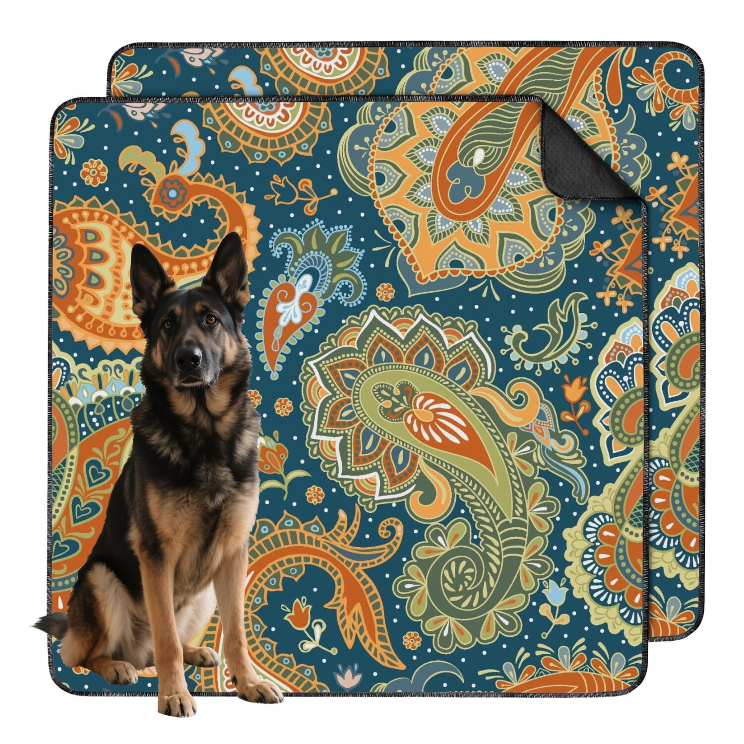 Photo inspiration: Visual Reference: Paisley Indoor Dog Potty Pad 48 X48 Reusable And Odor