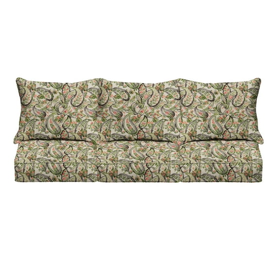 Paisley Indoor/Outdoor Deep Seating Sofa Set, Corded