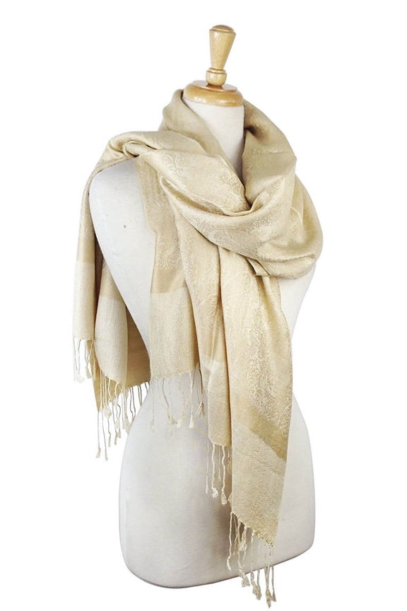 Paisley Jacquard Pashmina Shawl Wrap Scarf Stole