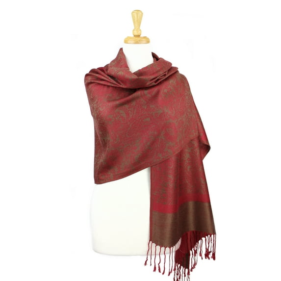 Paisley Jacquard Pashmina Shawl Wrap Scarf Stole