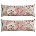 thumbnail image 1 of Paisley Long Body Pillow Cover - Vintage Bohemian Floral Print, Soft & Breathable Ethnic Fabric, Hidden Zipper, 20"x54" - Elegant Home Decor Gift for Side Sleepers & Pregnancy Support, 1 of 7
