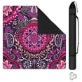 thumbnail image 1 of Paisley Mahjong Mat for Table, 31.5*31.5in Anti Slip American Mahjong Table Cloth, Noise Reduction, Neoprene Mah jongg Mat with Carrying Bag & 3 Dices, Mahjong Accessories Gift, Board Tile Games Mats, 1 of 7