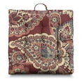 thumbnail image 1 of Paisley Meditation Cushion, Boho Floor Pillow, Square Yoga Cushion for Sitting and Reading 22 x 22, 1 of 7