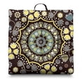 thumbnail image 1 of Paisley Meditation Mat, Boho Floor Pillow for Sitting Comfort, Square Yoga Cushion 22 x 22, 1 of 7