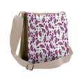 thumbnail image 1 of Paisley Messenger Bag, Pastel Oriental Leaf Motifs, Unisex Cross-body, by Ambesonne, 1 of 2