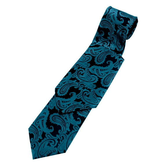 Paisley Neck Tie and Pocket Hankie set - Serene