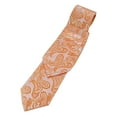 thumbnail image 1 of Paisley Neck Tie and Pocket Hankie set - Tangerine, 1 of 1