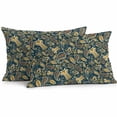 thumbnail image 1 of Paisley Outdoor Pillow Covers Pack of 2 Yellow Flowers Retro Abstract Floral Waterproof Throw Pillow Covers Decorative Cushion Cases for Patio Garden Tent Balcony Couch 20x12 inch, 1 of 8
