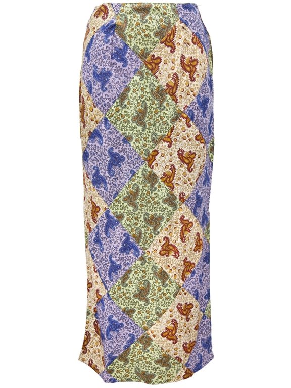 Paisley Patchwork - Long Skirt - Small