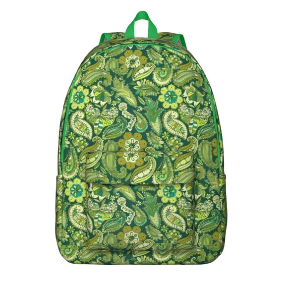 Paisley Pattern Backpack for School,Cute School Bag,Schoolbag with Adjustable Shoulder Straps & Padded Back,15.7"x11.8"x5.5"