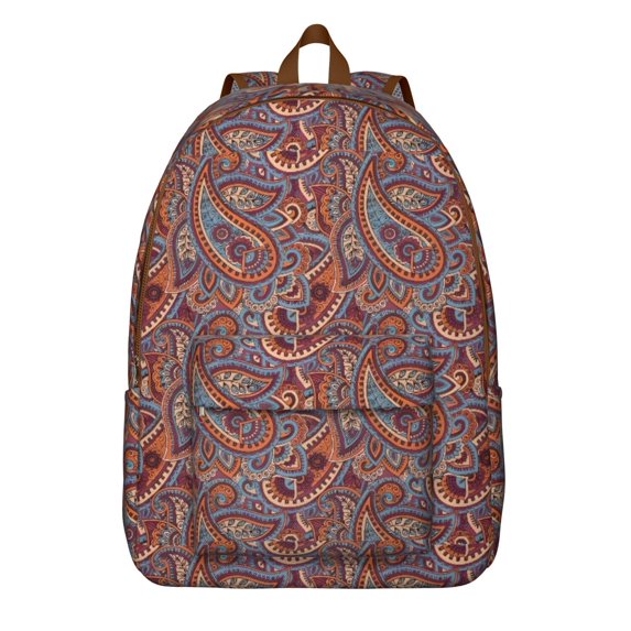 Paisley Pattern Backpack for School,Cute School Bag,Schoolbag with Adjustable Shoulder Straps & Padded Back,15.7"x11.8"x5.5"