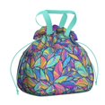 thumbnail image 1 of Paisley Pattern Drawstring Lunch Bag Women - Drawstring Lunch Bag Insulated for Work Office - Stain-Resistant Large Lunchbags for Women with Multi-Pockets, 1 of 6