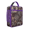 thumbnail image 1 of Paisley Pattern Insulated Lunch Bag – Vintage Bohemian Floral Tote with Elegant Retro Design, Ideal for Work, School, or Picnic, 1 of 6