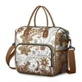 thumbnail image 1 of Paisley Pattern Insulated Lunch Cooler – Vintage Floral Print with Multi-Pockets for Women, 1 of 7