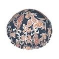 thumbnail image 1 of Paisley Pattern No.90129 Shower Cap, Reusable Bath Hair Hat for all Hair Lengths Hair Cover with Elastic Band Double Waterproof Layers Bathing Hat, 1 of 5