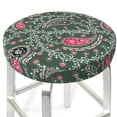 thumbnail image 1 of Paisley Pattern No.9091 Round Bar Stool Seat Covers, Elastic Round Chair Cover Stool Seat Slipcover Bar Stool Cushions Round Pad for 12-14 inch, 1 of 5