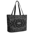 thumbnail image 1 of Paisley Pattern Woman Leather Handbags Large Tote Bag Fashion Portable Handbags With Zipper, 1 of 7