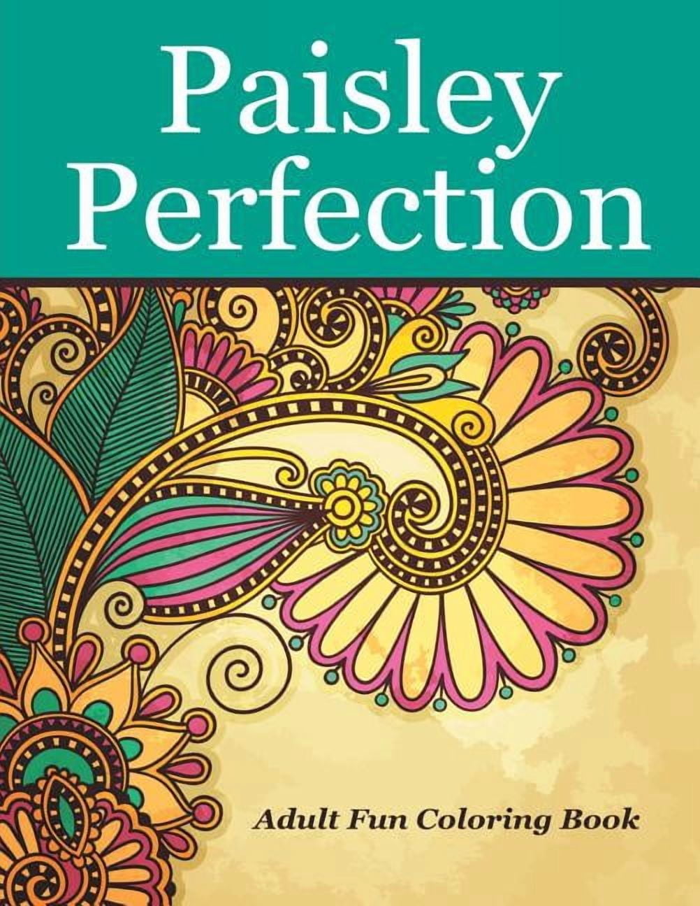 Paisley Perfection Adult Fun Coloring Book, (Paperback)