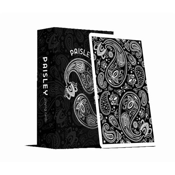 Paisley Playing Cards Workers Deck Black by Dutch Card House