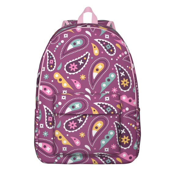 This Paisley Print Backpack Delivers Boho Flair for School, with a Smart Interior Layout That Includes a Laptop Compartment, A Wonderful Functional Gift