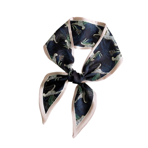 Paisley Print Long Scarf, Double Sided Printed Ribbon Wrap, Versatile Neck Hair Bag Scarf for Women
