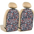 thumbnail image 1 of Paisley Print red Mats Back Seat Protectors, Car Seat Protector Vehicle Organizers Waterproof Cover Back Seat Cover for Kids with 3 Storage Pockets 2 Pack, 1 of 5