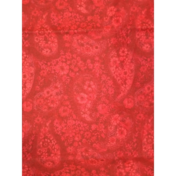 Paisley Red 36" Wide Cotton Fabric