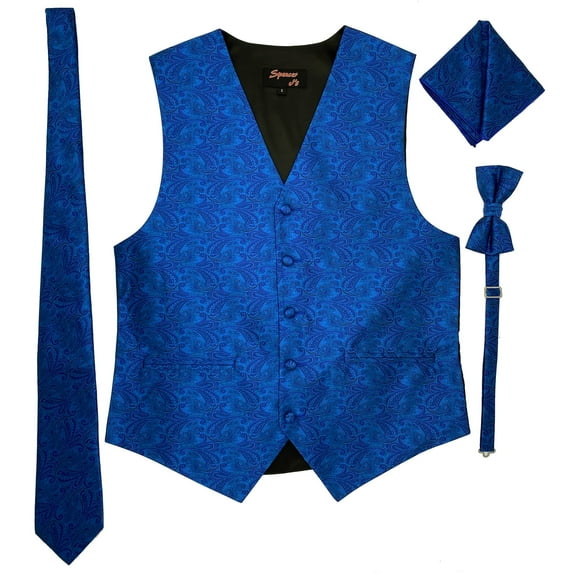 Paisley Royal Men's Satin Vest Spencer J's - 3XL