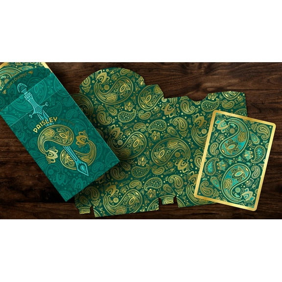 Paisley Royals Teal Playing Cards by Dutch Card House