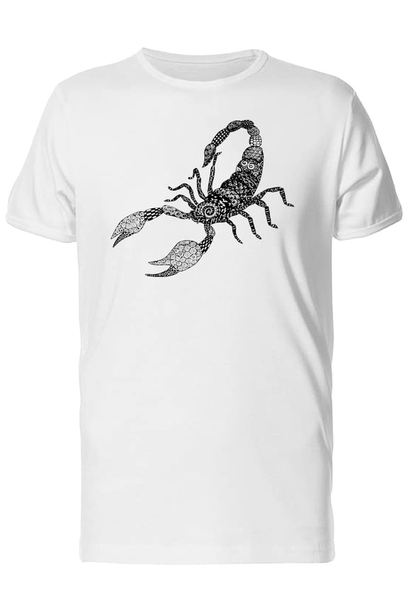 Paisley Scorpio Zodiac Symbol Tee Men's -Image by Shutterstock
