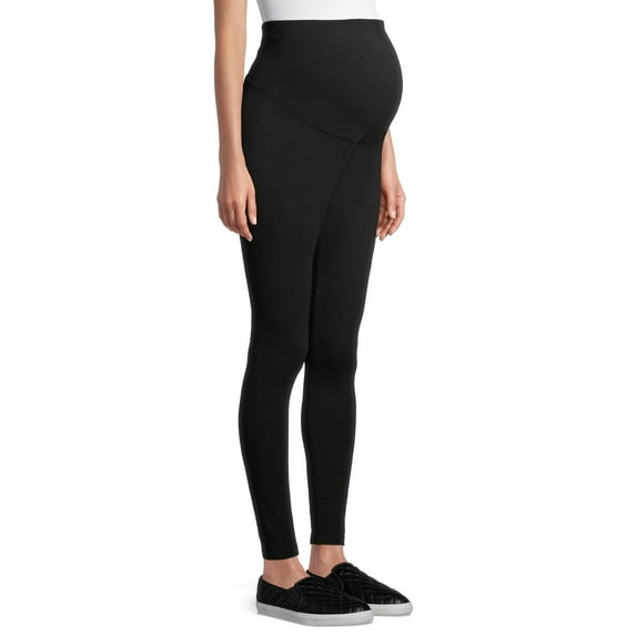 Paisley Sky Women’s Maternity Basic Leggings with Full Panel