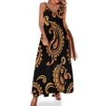 thumbnail image 1 of Paisley Sleeveless Dress Women's Clothing Chic And Elegant Woman Dress Elegant Women's Sets, 1 of 6