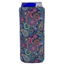 Paisley Slim Can Coolie (2 Pack)