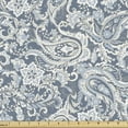 thumbnail image 1 of Ambesonne Paisley Fabric by the Yard Upholstery, Vintage Floral, 1 Yard, Blue Grey Purpleblue, 1 of 5